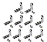 BLASHRD 20Pcs T Slot L-Shape Interior Interior Corner Connector Joint Bracket para Perfil de ExtrusióN de Aluminio 2020 Series Slot 6Mm