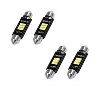 BLASHRD 2X Extremadamente Brillante 400 Lumenes 3020 Chipset LED para Luces Interiores del Automovil Matricula Mapa de Cupula Puerta Cortesia 41mm Feston De3175 6428 Xenon