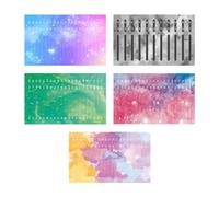 BLASHRD 5 Uds Kalimba 21 Teclas Pegatina Pulgar Piano CalcomaníAs Teclado Instrumentos Piezas Accesorios para Principiantes