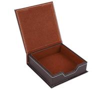 BLASHRD Caja de Notas de Sintético, Organizador de Accesorios de Escritorio, Tarjetero, Porta Notas, Caja para Guardar Notas Adhesivas, Útiles Escolares de Oficina B
