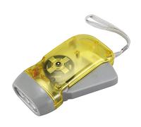 BLASHRD Luz de antorcha Linterna de enrollado dinamo de 3 LED Manivela manual Camping