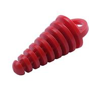 BLASHRD Silenciador Tubo Silenciador de Escape TapóN de Lavado para Motocicleta Dirt Bike ATV Quad 2 4 Tiempos, Rojo