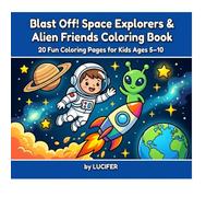 Blast Off! Space Explorers & Alien Friends: A Fun Space Coloring Book for Kids Ages 5-10