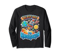 Blast Off To Kindergarten First Day of School Manga Larga
