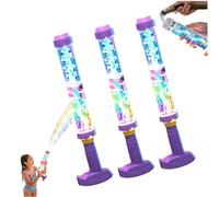 Blaster de Agua LED de Arco Iris Brillante: diversión de Verano Que explota como Magia, Pistola rociadora de Agua de Fuegos Artificiales con Luces, Juguete de remojo Creativo para Fiestas (3 PCS)