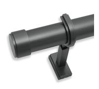 BlastHome Barra de cortina personalizada de lujo de 3 pies, diámetro grande de 1 1/4 pulgadas, soportes y tapas de extremo premium, varillas no ajustables que se conectan para un aspecto sin costuras