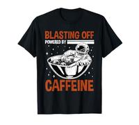 Blasting Off con cafeína Space Coffee Camiseta