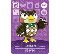 Blathers - Tarjeta de Nintendo Animal Crossing Happy Home Designer Amiibo - 202