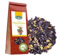 Blaue malva flores para té de hierbas - El té se vuelve azul durante 1-5 minutos - PeppermintMan - Bolsa de papel (120g)