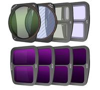 BLAUEOCHI Kit de 8 filtros para Accesorios dji Air 3, Juego de filtros (UV, CPL, LPR, BS, ND8, ND16, ND32, ND64), Filtro de Lente de cámara de dron para dji Air 3, Juego de filtros All Day Air 3