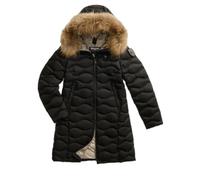 Blauer Chaqueta larga impermeable, chaqueta larga de mujer de ondas Lynel 25WBLDK03527, 3527, 250 g., 999EI NEGRO Interior Beige, L