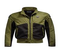 Blauer Thor Air chaqueta textil de motocicleta perforada, negro-verde, tamaño L