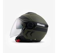 Casco Blauer Demi Jet - DJ01 Gráfico B Verde Mate S
