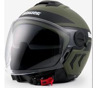 Blauer Demi Jet DJ-01 Graphic B Casco Jet, verde, tamaño L para Hombres