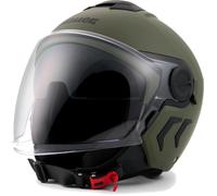Blauer Demi Jet DJ-01 Monocolor Casco Jet, verde, tamaño M para Hombres