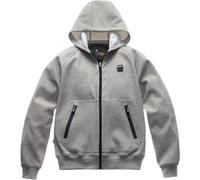 Blauer Easy Man Sudadera con capucha impermeable con cremallera para motocicleta, gris, Talla M