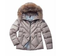 Blauer Edredón de líneas geométricas Alicia, 255 g, 24WBLDC03051 para mujer, chaqueta, chaleco 3051 con capucha, 915 LU GRIS NIEBLA, L