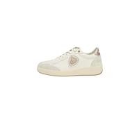 Blauer OLYMPIA11 White Nude Bianco Scarpe Donna Sneakers Pelle Lacci Logo Glitter 38