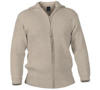 Blauer Peter - Chaqueta de Punto de Estilo Marinero - Lana Virgen - 9 Colores, Color:Beige-Moteado, Talla:54