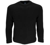 Blauer Peter - Jersey de Cuello Redondo - Lana de Merino - 10 Colores, Color:Negro, Talla:44