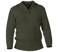 Blauer Peter - Jersey de Estilo Marinero - Lana de Merino - 10 Colores, Color:Olive, Talla:52