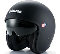 Blauer Pilot 1.1 Monochrome Black Matte Casco de jet, negro, tamaño S para Hombres