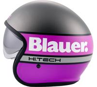 Blauer Pilot 4.0 Casco a reacción, Mat de titanio/fucsia, Talla L
