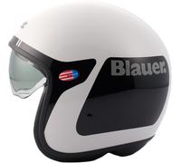 Blauer Pilot GO Casco Jet, Blanco/Negro, Talla XL (60/62)