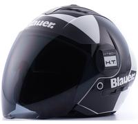Blauer Real HT Graphic A Casco Jet, Blanco/Negro, Talla XS (52/54)