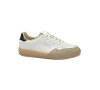 Blauer RUSTON01 Crema Scarpe uomo Sneakers Pelle Lacci 41