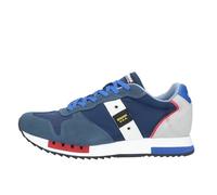 Blauer Zapatillas de hombre Queens tela bicolor, Navy Royal, 45 EU