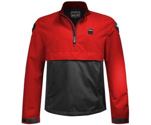 Blauer Spring Pull Chaqueta textil para motocicletas, rojo/azul, Talla M