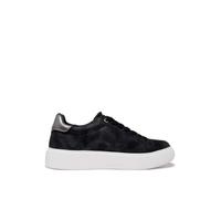 Blauer Zapatillas blancas para mujer con escudo de pedrería, Blk Black, 40 EU