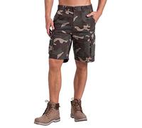 BlauerHafen Pantalones cortos cargo del ejército para hombre, 100% algodón, 6 bolsillos, bermudas de verano, Jungla., 44W