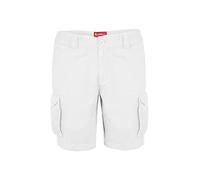 BlauerHafen Pantalones cortos cargo para hombre, 100% algodón, combate, corte regular, bermudas
