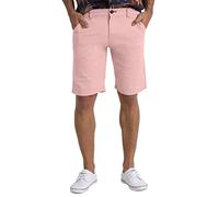 BlauerHafen Pantalones cortos chinos de verano para hombre, ajuste delgado, algodón clásico, casual, golf, playa, jogger, medio pantalón, todo el tamaño de la cintura 30-40