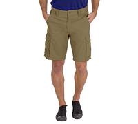BlauerHafen Pantalones cortos de trabajo para hombre, 100 % algodón, 6 bolsillos, pantalones chinos de verano, ropa básica, cintura 32 - 44, caqui, 34
