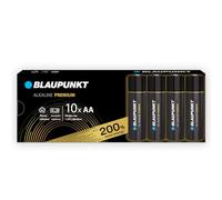 BLAUPUNKT AA Pilas alcalinas Premium, Paquete de 10, lo Mejor para mandos de Juegos, Juguetes, LR6BPR/10CB