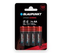 BLAUPUNKT AA Pilas de Litio, Paquete de 4, lo Mejor para cámaras Digitales, Dispositivos del Internet de Las Cosas (IDC), FR6BUL/4CP