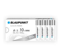 BLAUPUNKT AAA Pilas alcalinas, Paquete de 10, lo Mejor para Relojes de Pared, mandos a Distancia de TV, LR03BPO/10CB