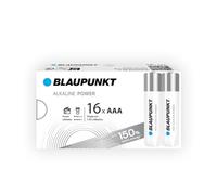 BLAUPUNKT AAA Pilas alcalinas, Paquete de 16, lo Mejor para Relojes de Pared, mandos a Distancia de TV, LR03BPO/16CB