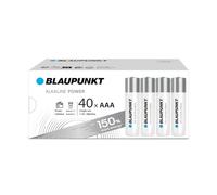 BLAUPUNKT AAA Pilas alcalinas, Paquete de 40, lo Mejor para Relojes de Pared, mandos a Distancia de TV, LR03BPO/40CB