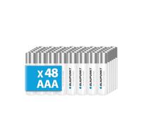 BLAUPUNKT AAA Pilas alcalinas, Paquete de 48, lo Mejor para Relojes de Pared, mandos a Distancia de TV, LR03BPO/48