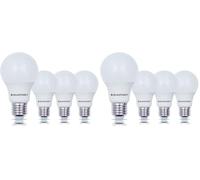 Blaupunkt Bombilla LED Con Casquillo E27 - Classic - Luz Blanca Neutra - 9W - Equivalente a 60W - Blanco Natural 4000K - Rosca Edison - Lámpara - Luz Calida de Bajo Coste y Energía - Paquete de 8