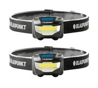 Blaupunkt Linterna frontal LED - Linterna manos libres de 200 lúmenes, 3 modos, IPX4 resistente al agua, ultraligera 66 g, 5 horas de tiempo de funcionamiento, correr, camping, bricolaje y emergencia