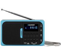 Blaupunkt Radio de bolsillo PR5BL – PLL AM/FM, USB/MicroSD, con batería – Azul