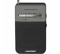Blaupunkt PR3BK Portátil Negro - Radio (Portátil, AM,FM, 0,3 W, 3,81 cm (1.5"), Negro, AA)
