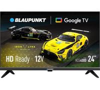 BLAUPUNKT Smart TV 24" HD Ready LED - 24HCG4000S | Compatible 12V (adaptador no incluido), Google TV, WiFi, Bluetooth 5.0, DVB-T/T2/C/S/S2, HDMI, USB, Chromecast, Negro