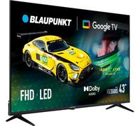 BLAUPUNKT Smart TV 43" Full HD LED, Google TV, Dolby Audio, HDMI 43FGC5500S | Bluetooth 5.0, Wi-Fi, Chromecast Integrado, Negro