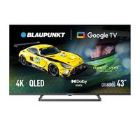 Blaupunkt Smart TV 43" QLED 4K Ultra HD, Google TV con Chromecast, Dolby Audio, Wi-Fi Dual Band, Bluetooth 5.0 y Control por Voz, Negro 43QBG6000S